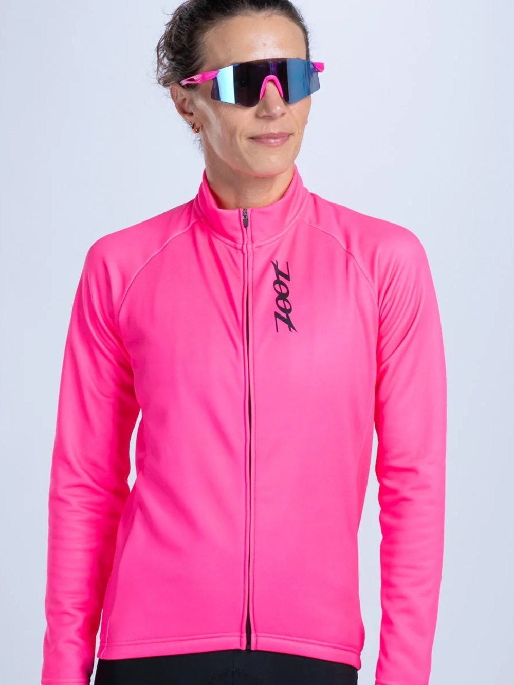NWT Zoot Women's Ltd Cycle Thermal Jersey - Hi Viz Pink